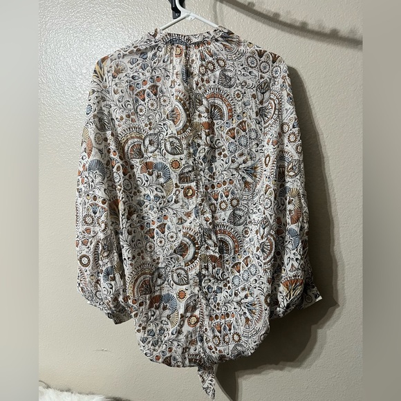 Anthropologie Tie-Front Blouse Top Sz-Med
Women's Casual Long Sleeve Boho NWT - Picture 2 of 7